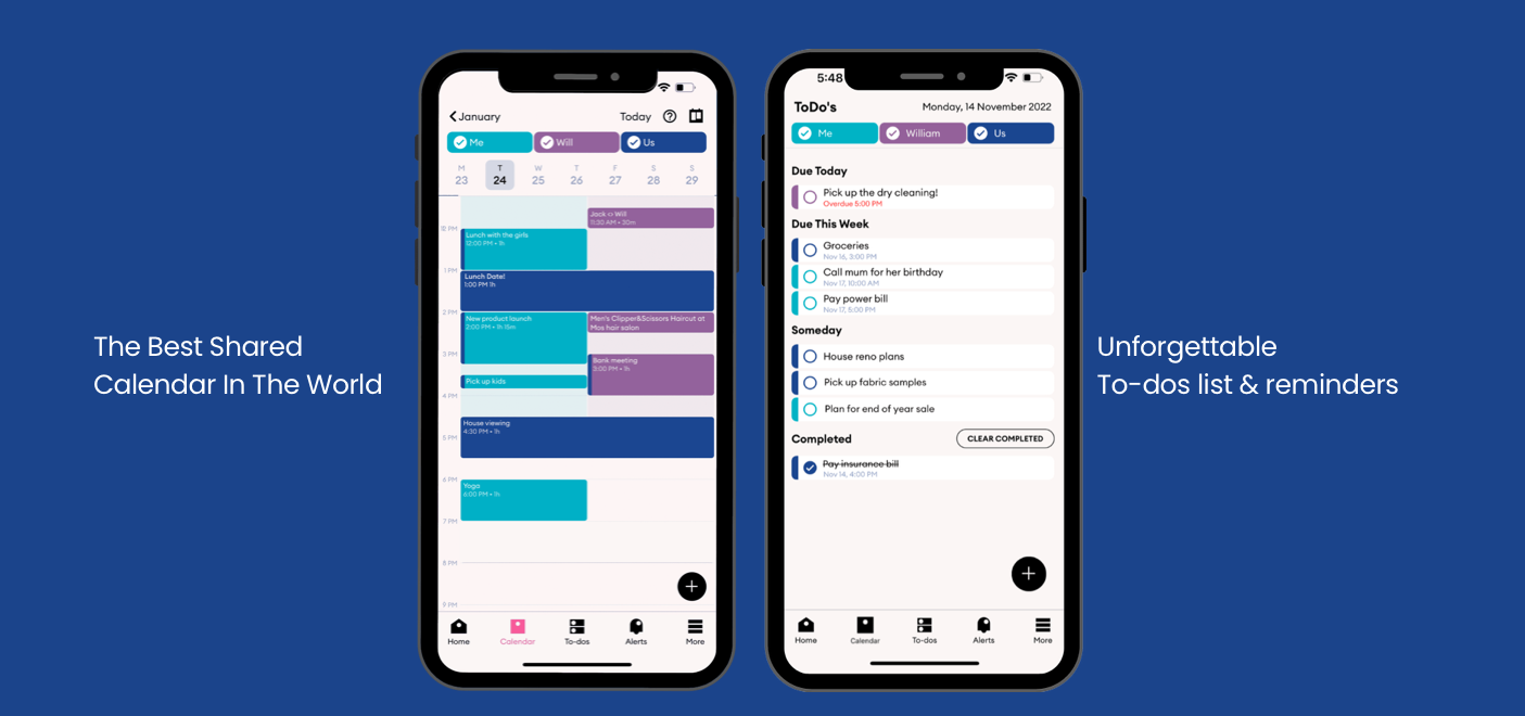 Cupla Shared Calendar App for Couples